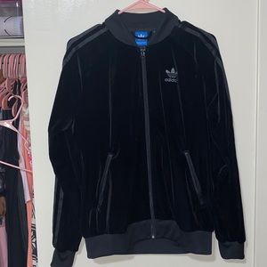 Adidas velour track jacket